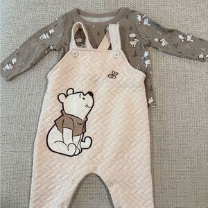 Disney Baby Beige and White Outfit